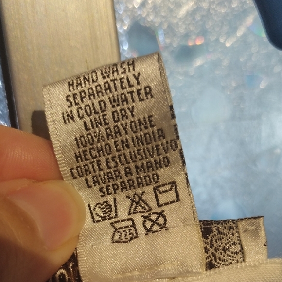 Embroidered Green, White and Blue Women's Top - Picture 4 of 12